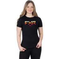 FXR Women Helium Premium Shirt 24 Black/Sunrise