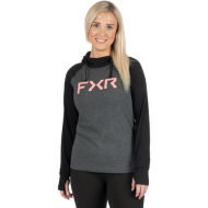 FXR Women Train Lite Premium Po Hoodie 24 Black/Mut Melon-