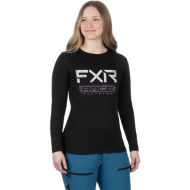 FXR Women Race Division Prem Longsleeve 24 Black/Muted Grape