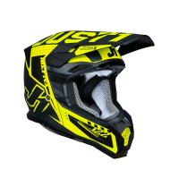 Just1 Helmet J-22 F Junior Falcon Titanium/Black/Fluo Yellow