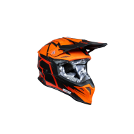 Just1 Helmet J-39 Poseidon Fluo Orange/Red/Black-