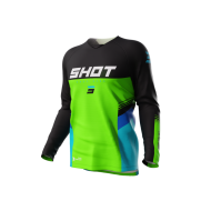 Shot Jersey Kids Raw Tracer Green