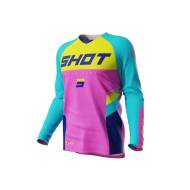 Shot Jersey Kids Raw Tracer Pink