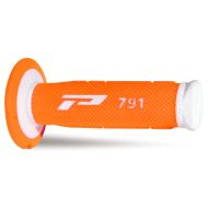 Progrip 791 Double Density Grips - White/FluoOrange