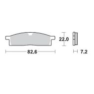 MMT Nitro Brake Pad Front YZ80/85 93-.. YZ65 18-..