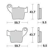 MMT Brake Pad Rear CR+F 02-.. CRF150 07-..