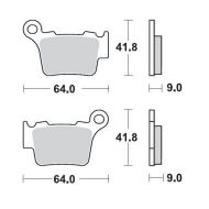 MMT Nitro Brake Pad Rear KTM 04-.. HVA 06-..