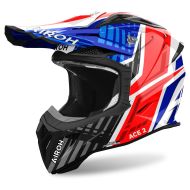 Airoh helmet Aviator Ace 2 Proud Blue/red Glos