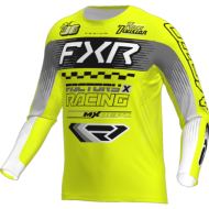 FXR Yth Podium MX Jersey 26 Hivis/Black/Grey