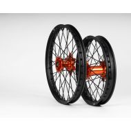 Sixty5 KTM Black/Or Enduro 1.6-21"/2.15-18" wheel set