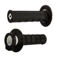 ODI Half-Waffle MX Lock-On Grip Set - Black