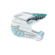 6D ATR-2 Helmet Visor Havoc Cyan/White