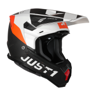 Just1 Helmet J-22 C Junior Adrenaline Orange/White/Carbon Matt