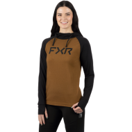 FXR Women Train Lite Premium Po Hoodie 24 Black/Copper