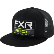 FXR Race Div Hat 24 BK/Hi Vis - Adult