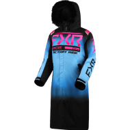 FXR Women Warm-Up Coat Black-Blue Fade/E Pink Fade