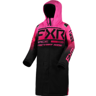 FXR Yth Warm-Up Coat Black/E Pink Fade