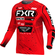 FXR YTH PODIUM MX JERSEY 25 RED/BLACK