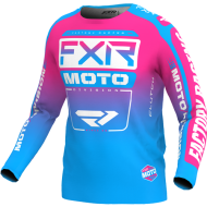 FXR Clutch Mx Jersey 24 Cyan/E-Pink