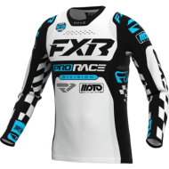 FXR Revo Daytona MX Jersey 26.5 Black/White/Sky