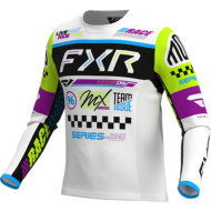 FXR Podium Gladiator MX Jersey 26.5 White/Black/HiVis