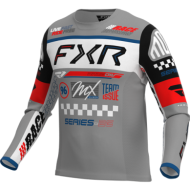 FXR Yth Podium Gladiator MX Jersey 26.5 Grey/White/Black