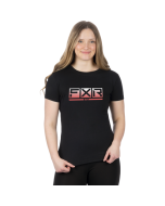 FXR Women Podium Premium Shirt 24 BlackK/Muted Melon