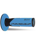 Progrip 801 Double Density Grips - Black/Light Blue