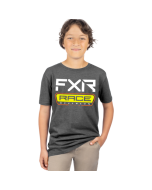 FXR Yth Race Div. Prem Shirt 24 CharHeath/HiVis