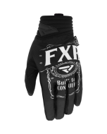 FXR Prime MX Glove Conquer Black/White-