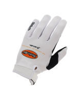 Twin Air Gloves - White / Orange Logo