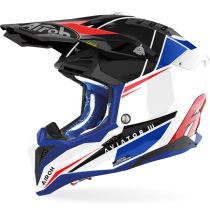 Airoh Helmet Aviator 3 Push Blue/Red