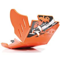 AXP Xtrem HDPE Skid Plate 250EXCF-350EXCF 17-23 Orange