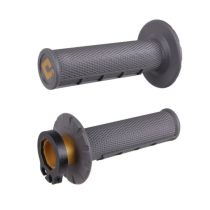 ODI Half-Waffle MX Lock-On Grip Set - Graphite