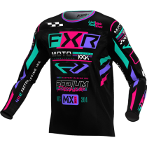 FXR PODIUM GLADIATOR MX JERSEY 25 BK/CORAL/MINT