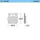 MMT Brake Pad Front CR80/85 87-.. CRF150 07-.. Race