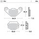 MMT Nitro Brake Pad Front KLR650 89-03 Husaberg 93-98