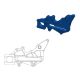 MMT Adapter HVA/KTM Factory Rear 220mm Blue