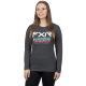 FXR Women Race Division Prem Longsleeve 24 CharcoalHthr/Mint-Raz