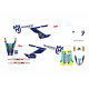 Blackbird Decal Kit Factory Husqvarna TC/FC 23