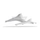 Polisport Upper Side Pan. CR250F 10-13 CR450F 09-12 White