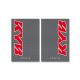 Blackbird Cystall Stickers Carbon Fiber Look Kayaba - 2Pcs