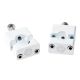 Timeless Handlebar Clampset White 22mm Pitbike