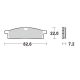 MMT Brake Pad Front YZ80/85 93-.. YZ65 18-..