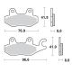 MMT Nitro Brake Pad Front KVF650/750 Bruteforce