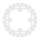 MMT Brake Disc Rear Nitro CR125/250 02-07 CRF 02-.. 240MM