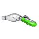 Polisport Armadillo Head Pipe Guard - Long 40cm - Green