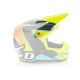 6D Helmet ATR-3 Visor Wave Gloss Cyan Neon Orange Yellow