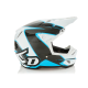 6D Helmet ATR-3 Wave Gloss Cyan White