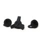 6D ATR-3  Visor Screw Set Black